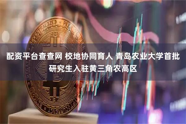 配资平台查查网 校地协同育人 青岛农业大学首批研究生入驻黄三角农高区